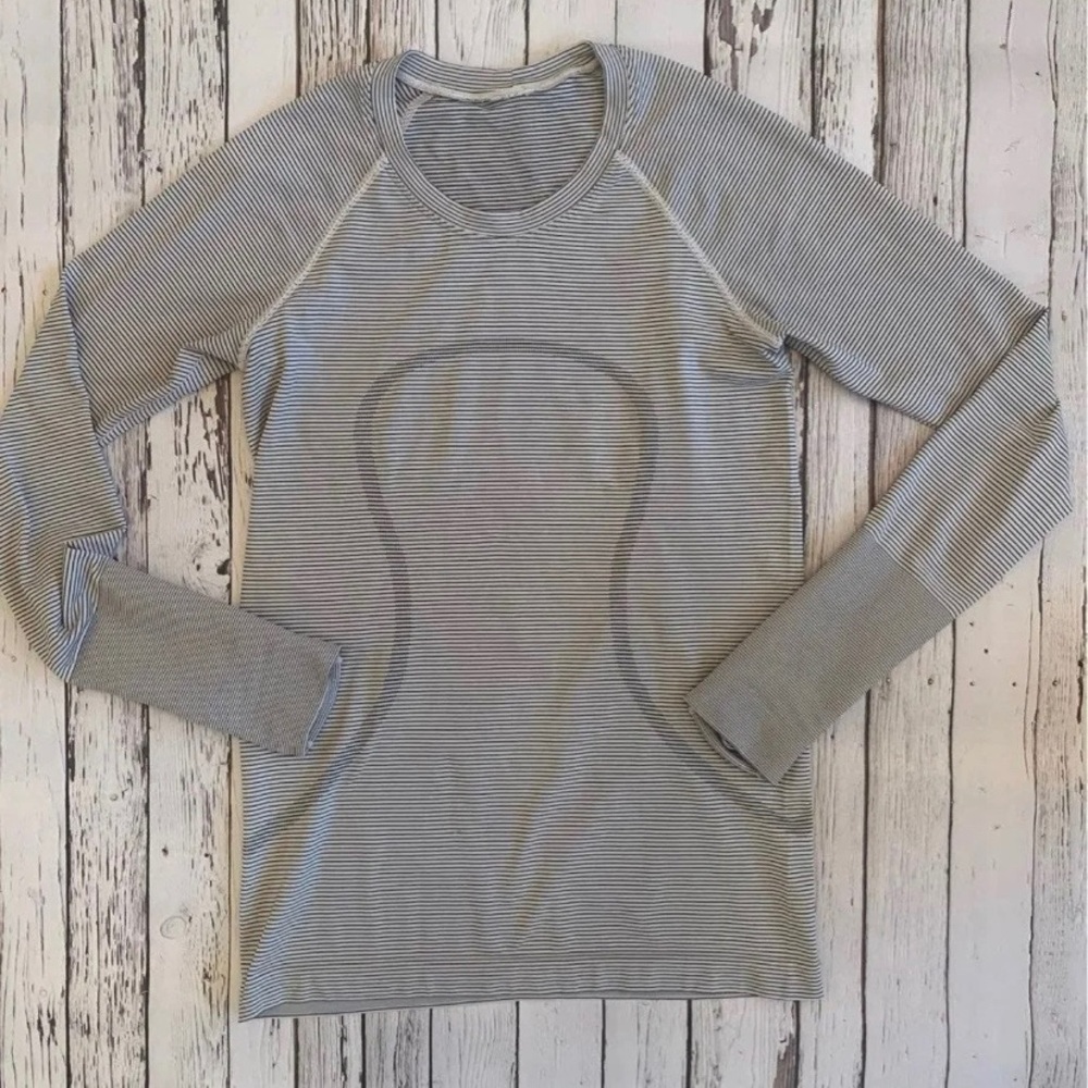 Lululemon Swiftly Tech Striped Long Sleeve